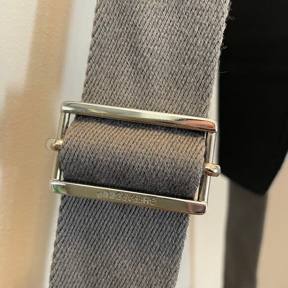 Gherardini Softy Monogram Crossbody Bag | Gray, Tan, Beige Multiple Compartments - Picture 8 of 11